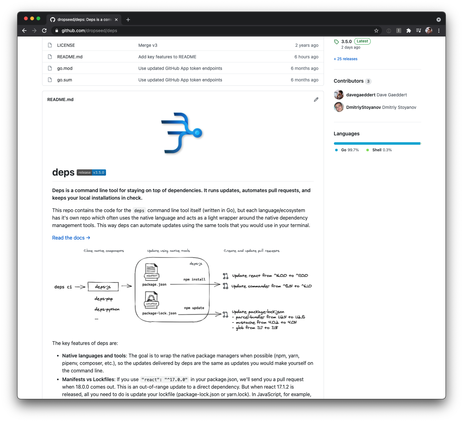 dropseed/deps README with Excalidraw